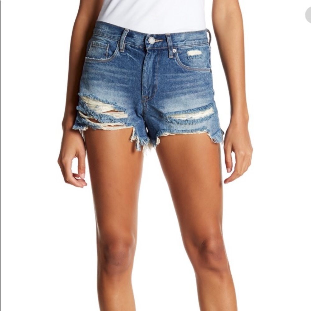 BLANK NYC High Rise Deconstructed Shorts